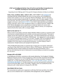 AT&T and Cradlepoint Deliver One of the First and the Most