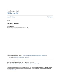 Claiming Design