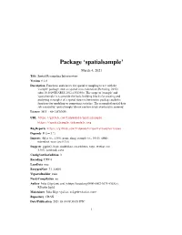 Package 'Spatialsample'