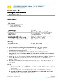 Phosphorus - 32 Radiological Safety Guidance Revision Date: 09/20/18
