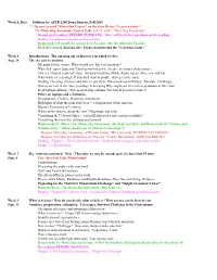 Week & Date Syllabus for ASTR 1200