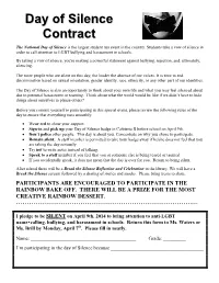 Day of Silence Contract