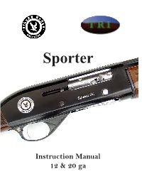 Sporter User Manual