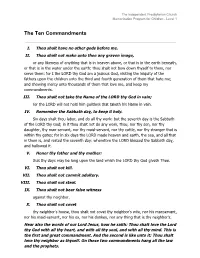 The Ten Commandments