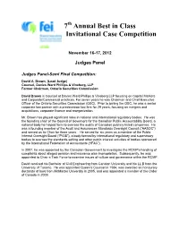7 Annual Best in Class Invitational Case Competition