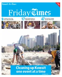 Cleaning up Kuwait One Event at a Time See Pages 4 & 5 2 Friday