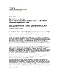 Could the Release of Secret Documents Shatter Felix Mendelssohn's Reputation?