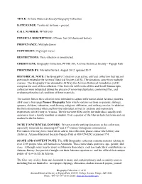 Biography Files-AHS-Tempe-MS