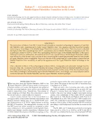 Kebara V — a Contribution for the Study of the Middle-Upper Paleolithic Transition in the Levant