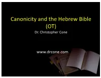 OT Overview and Canon