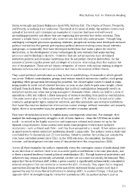 Why Nations Fail: an Alternate Reading