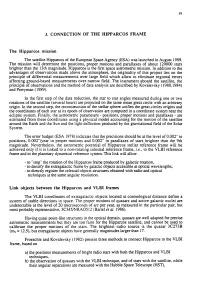 Connection of the Hipparcos Frame (PDF, 557KB)