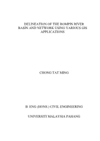 Delineation of the Rompin River Basin and Network Using Various GIS.Pdf