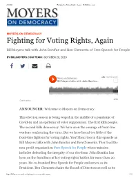 Fighting for Voting Rights, Again – Billmoyers.Com