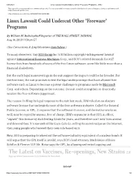 'Freeware' Programs - WSJ