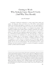 Getting to Work: Why Nobody Cares About E-Verify (And Why They Should)