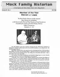 Mock Family Historian a Clearinghow for Mock, Mauck, Mauk, Mack, Maag Frm.04::Es