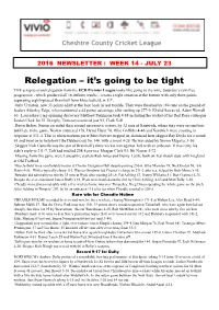 Relegation – It's Going to Be Tight