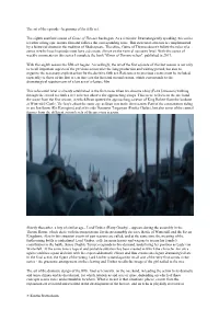 The Art of the Episode - Beginning of the Fifth Act