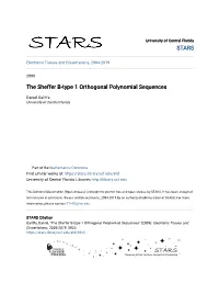 The Sheffer B-Type 1 Orthogonal Polynomial Sequences