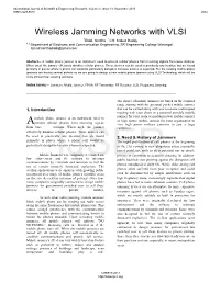 Wireless Jamming Networks with VLSI 1Diddi