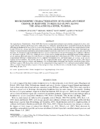 Biogeomorphic Characterization of Floodplain Forest Change in Response to Reduced Flows Along the Apalachicola River, Florida