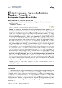 Effects of Seismogenic Faults on the Predictive Mapping of Probability To