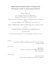 Multi-Modal Reinforcement Learning with Videogame Audio to Learn Sonic Features Faraaz Nadeem
