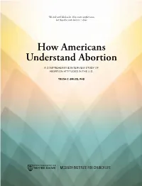 How Americans Understand Abortion