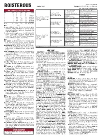 Race and (Stakes) Record Sire Line Family Stud Analysis