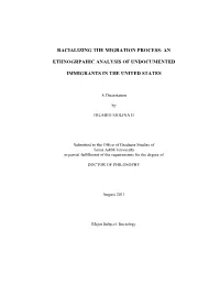 Racializing the Migration Process: an Ethnogrpahic Analysis Of