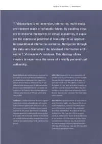 T Visionarium: Towards a Dialogic Concept Of