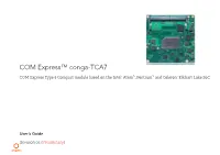 Conga-TCA7 User's Guide