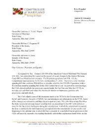Consolidated Appropriations Act 60 Day Report 2021