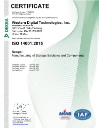 ISO 14001 Certification