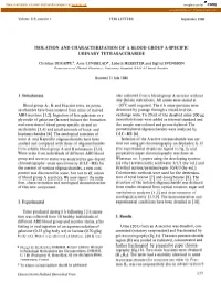 Isolation and Characterization of a Blood Group A-Specific Urinary Tetrasaccharide