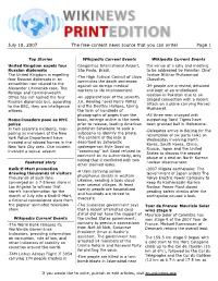July 18, 2007 the Free-Content News Source That You Can Write! Page 1