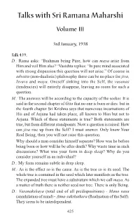 Talks with Ramana Maharshi