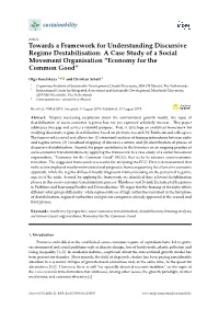 Towards a Framework for Understanding Discursive Regime Destabilisation: a Case Study of a Social Movement Organisation “Economy for the Common Good”