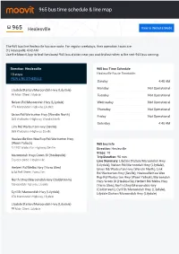 965 Bus Time Schedule & Line Route