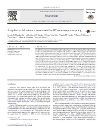 A Regularized Full Reference Tissue Model for PET Neuroreceptor Mapping