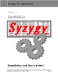 Syzmail/Z V3 Installation and Users Guide