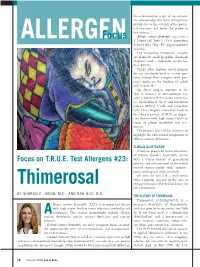 Thimerosal Red Pigmentation