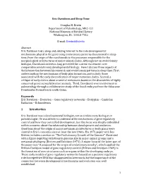 1 Eric Davidson and Deep Time Douglas H. Erwin Department Of