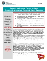 A Tactic of Warfare and Address the Following Issues