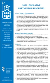CCSD 2021 Legislative Partnership Priorities