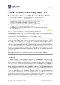 Genomic Instability in Circulating Tumor Cells