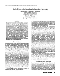 Latin Hypercube Sampling in Bayesian Networks