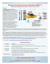 MAPS™ Brochure from Brochures.Html Website, Or Refer to Webpage