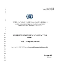 (RSM) Cargo Tracing and Tracking Version